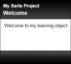 Basic version of Xerte